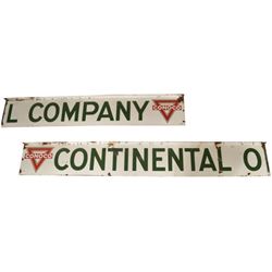 Continental Oil Co. Truck Porcelain Sign