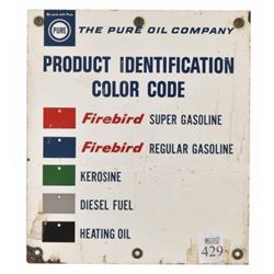 Pure Oil Porcelain Oil Identification Sign