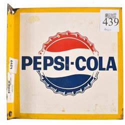 Pepsi Cola Porcelain Golf Flange Sign