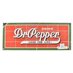 Dr Pepper Porcelain Sign