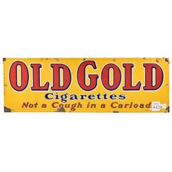 Old Gold Porcelain Sign