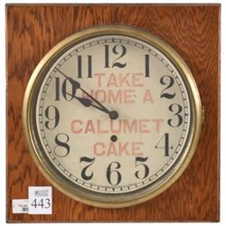 Calumet Powders Advertising Clock