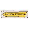 Image 1 : Railway Express Arrow Porcelain Sign