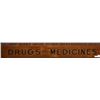 Image 1 : Bixby Drug Store Painted Wood Sign