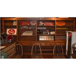 Oak Country Store Wall Unit