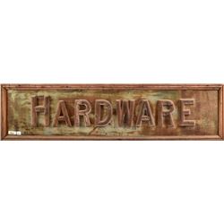 Hardware Antique Wood Sign