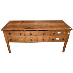 Eight Drawer Country Store Table