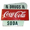 Image 1 : Coca-Cola RX Drugs Porcelain Sign