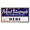 Image 2 : Postal Telegraph Porcelain Sign