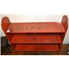 Image 1 : Red Painted Bucket Shelf