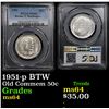 Image 1 : PCGS 1951-p BTW Old Commem Half Dollar 50c Graded ms64 By PCGS