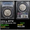 Image 1 : PCGS 1951-p BTW Old Commem Half Dollar 50c Graded ms65 By PCGS