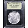 Image 4 : ***Auction Highlight*** 1890-p Vam 16 Morgan Dollar $1 Graded Choice+ Unc By USCG (fc)