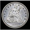 Image 2 : ***Auction Highlight*** 1877-cc Seated Liberty Quarter 25c Graded Select+ Unc By USCG (fc)