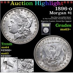 ***Auction Highlight*** 1896-o Morgan Dollar $1 Graded Select+ Unc By USCG (fc)
