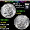 Image 1 : ***Auction Highlight*** 1888-s Morgan Dollar $1 Graded Choice Unc By USCG (fc)