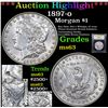 Image 1 : ***Auction Highlight*** 1897-o Morgan Dollar $1 Graded Select Unc By USCG (fc)