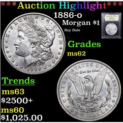 ***Auction Highlight*** 1886-o Morgan Dollar $1 Graded Select Unc By USCG (fc)