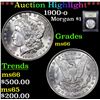 Image 1 : ***Auction Highlight*** 1900-o Morgan Dollar $1 Graded GEM+ Unc By USCG (fc)