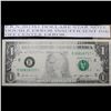Image 2 : ***Auction Highlight*** 2013 $1 Dollar Star Note Double Error Insufficent Ink Off Center Error Curre