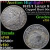 Image 1 : ***Highlight of Entire Auction***1812/1 Large 8 Capped Bust Half Dollar 50c Grades vf++  (fc)