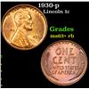 Image 1 : 1930-p Lincoln Cent 1c Grades Select+ Unc RB