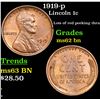 Image 1 : 1919-p Lincoln Cent 1c Grades Select Unc BN