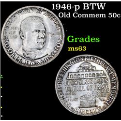 1946-p BTW Old Commem Half Dollar 50c Grades Select Unc