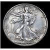 Image 2 : 1945-d Walking Liberty Half Dollar 50c Grades Choice AU/BU Slider
