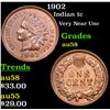 Image 1 : 1902 Indian Cent 1c Grades Choice AU/BU Slider