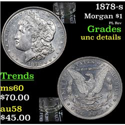 1878-s Morgan Dollar $1 Grades Unc Details