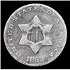 Image 2 : 1852 Three Cent Silver 3cs Grades vf, very fine