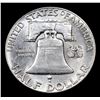 Image 3 : 1949-p Franklin Half Dollar 50c Grades Select Unc+ FBL