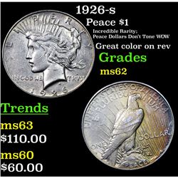 1926-s Peace Dollar $1 Grades Select Unc