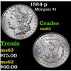 Image 1 : 1884-p Morgan Dollar $1 Grades Select Unc
