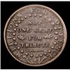 Image 3 : 1837 Millions for defence Hard Times Token 1c Grades vf+