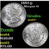 Image 1 : 1883-p Morgan Dollar $1 Grades Select+ Unc