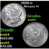 Image 1 : 1888-o Morgan Dollar $1 Grades Select+ Unc