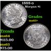 Image 1 : 1888-o Morgan Dollar $1 Grades Select+ Unc