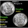 Image 1 : 1888-o Morgan Dollar $1 Grades Select+ Unc