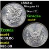 Image 1 : 1882-o Morgan Dollar $1 Grades Select+ Unc