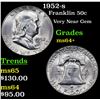 Image 1 : 1952-s Franklin Half Dollar 50c Grades Choice+ Unc