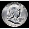 Image 2 : 1952-s Franklin Half Dollar 50c Grades Choice+ Unc