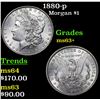 Image 1 : 1880-p Morgan Dollar $1 Grades Select+ Unc