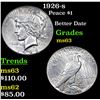 Image 1 : 1926-s Peace Dollar $1 Grades Select Unc