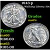 Image 1 : 1943-p Walking Liberty Half Dollar 50c Grades GEM+ Unc