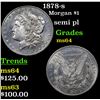 Image 1 : 1878-s Morgan Dollar $1 Grades Choice Unc