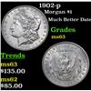 Image 1 : 1902-p Morgan Dollar $1 Grades Select Unc