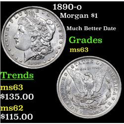 1890-o Morgan Dollar $1 Grades Select Unc