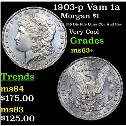 1903-p Vam 1a Morgan Dollar $1 Grades Select+ Unc